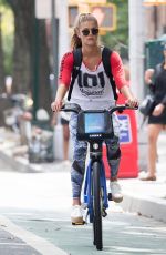 NINA AGDAL Heading to a Gym in New York 08/21/2016