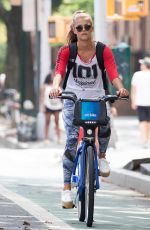 NINA AGDAL Heading to a Gym in New York 08/21/2016