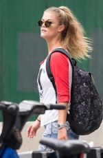 NINA AGDAL Heading to a Gym in New York 08/21/2016