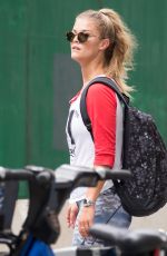 NINA AGDAL Heading to a Gym in New York 08/21/2016