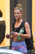 NINA AGDAL Leaves SoulCycle in New York 08/11/2016