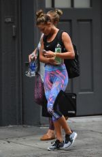 NINA AGDAL Leaves SoulCycle in New York 08/11/2016