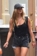NINA AGDAL Leaves SoulCycle in New York 08/11/2016