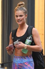 NINA AGDAL Leaves SoulCycle in New York 08/11/2016