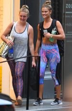 NINA AGDAL Leaves SoulCycle in New York 08/11/2016