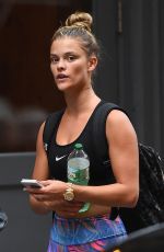 NINA AGDAL Leaves SoulCycle in New York 08/11/2016