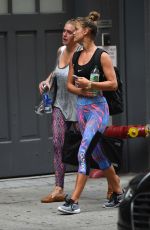 NINA AGDAL Leaves SoulCycle in New York 08/11/2016