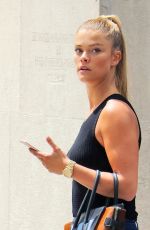 NINA AGDAL Out and About in New York 08/18/2016