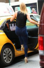NINA AGDAL Out and About in New York 08/18/2016