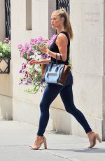 NINA AGDAL Out and About in New York 08/18/2016