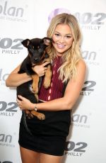 OLIVIA HOLT at Q102 Iheartradio Performance Studio in Bala Cynwyd 08/11/2016