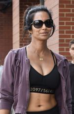 PADMA LAKSHMI in Tights Out in New York 08/27/2016