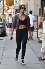 PADMA LAKSHMI in Tights Out in New York 08/27/2016