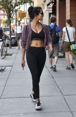 PADMA LAKSHMI in Tights Out in New York 08/27/2016