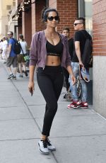 PADMA LAKSHMI in Tights Out in New York 08/27/2016