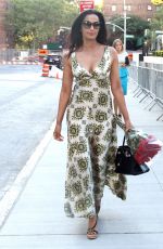 PADMA LAKSHMI Out and About in New York 08/03/2016