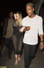 PERRIE EDWARDS Leaves Mahiki Nightclub in London 08/10/2016