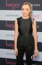 PEYTON LIST at Harper by Harper’s Bazaar September Issue Party in Hollywood 08/25/2016
