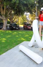 PHOEBE PRICE and ANA BRAGA at a Park in Beverly Hills 08/04/2016