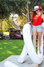 PHOEBE PRICE and ANA BRAGA at a Park in Beverly Hills 08/04/2016