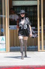 PHOEBE PRICE Out and About in Beverly Hills 08/26/2016