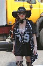 PHOEBE PRICE Out and About in Beverly Hills 08/26/2016