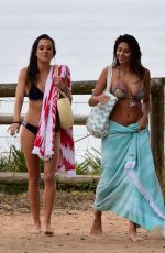 PIA MILLER and ISABELLA GIOVINAZZO on the Set of 
