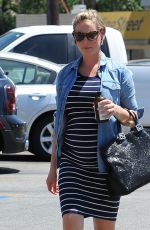 Pregnant KATHERINE HEIGL Out in Los Angeles 08/15/2016