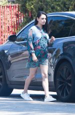 Pregnant MILA KUNIS Out and About in Los Angeles 08/24/2016