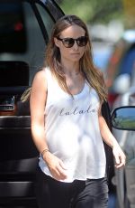 Pregnant OLIVIA WILDE Out and About in New York 08/17/2016