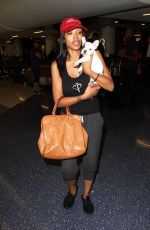 PRINCESS LOVE with Her Dog at LAX Airport in Los Angeles 08/25/2016