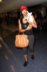 PRINCESS LOVE with Her Dog at LAX Airport in Los Angeles 08/25/2016