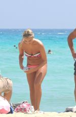 RACHEL FENTON in Bikini at a Beach in Ayia Napa 08/07/2016