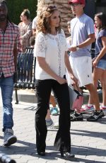 RACHEL LEIGH COOK on the Set of Extra at Universal Studios 08/18/2016