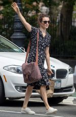 RACHEL WEISZ Hailing a Cab Out in New York 08/26/2016