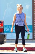 REESE WITHERSPOON at a Yoga Class in Brentwood 08/01/2016