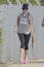 REESE WITHERSPOON Out Jogging in Brentwood 08/30/2016