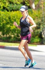 REESE WITHERSPOON Out Jogging in Los Angeles 08/21/2016