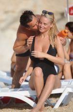 RHIAN SUGDEN in Swimsuit at a Beach in Turkey 08/18/2016