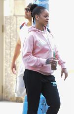 RIHANNA Leaves Her Apartment in New York 08/24/2016