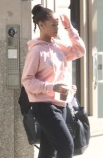RIHANNA Leaves Her Apartment in New York 08/24/2016