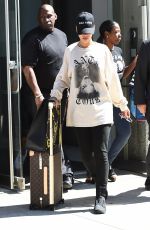 RIHANNA Leaves Her Apartment in New York, 08/28/2016