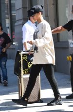RIHANNA Leaves Her Apartment in New York, 08/28/2016