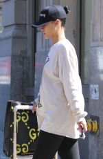 RIHANNA Leaves Her Apartment in New York, 08/28/2016