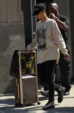 RIHANNA Leaves Her Apartment in New York, 08/28/2016