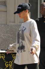 RIHANNA Leaves Her Apartment in New York, 08/28/2016
