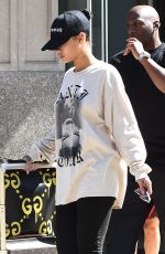 RIHANNA Leaves Her Apartment in New York, 08/28/2016