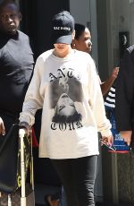 RIHANNA Leaves Her Apartment in New York, 08/28/2016