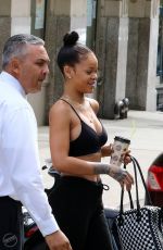 RIHANNA Leaves Her Hotel in New Yotk 08/25/2016