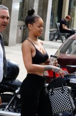 RIHANNA Leaves Her Hotel in New Yotk 08/25/2016